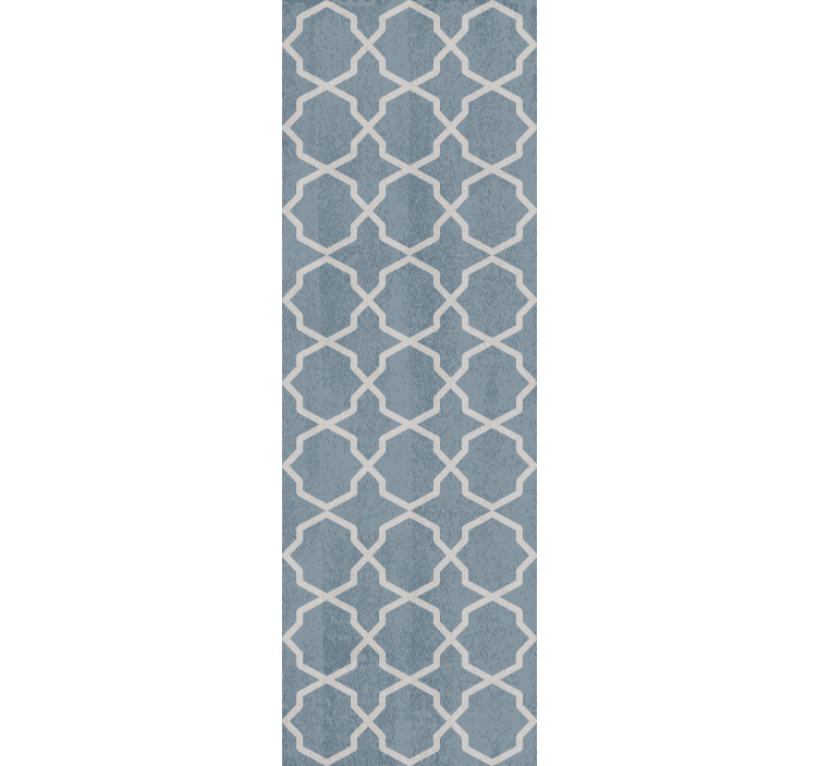 Store enrouleur salle à manger motif hamptons gris - TenStickers