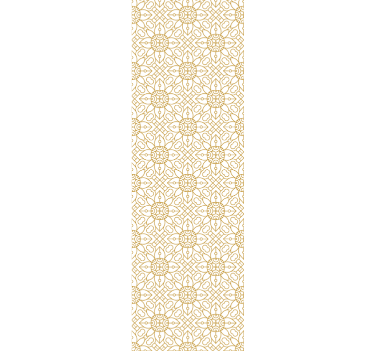 Store enrouleur salle à manger motif floral blanc moderne - TenStickers