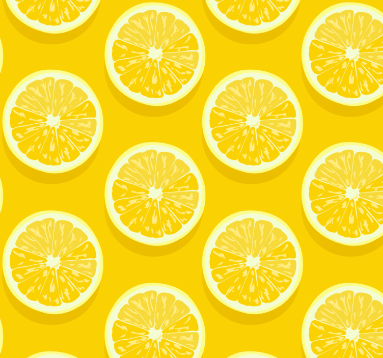 Store enrouleur salle à manger citrons tranchés - TenStickers