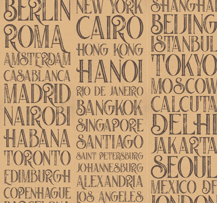 Store enrouleur salle à manger villes du monde - TenStickers