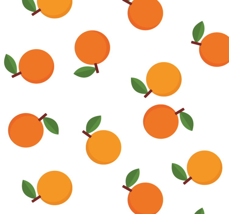 Store enrouleur salle à manger oranges élégantes - TenStickers