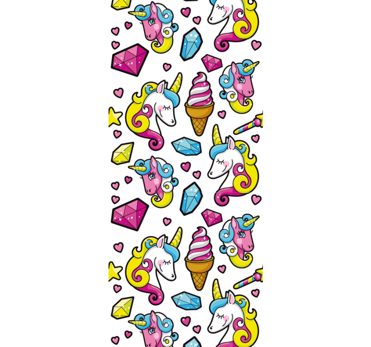 Store enrouleur pour chambre enfant motif licorne féerique - TenStickers