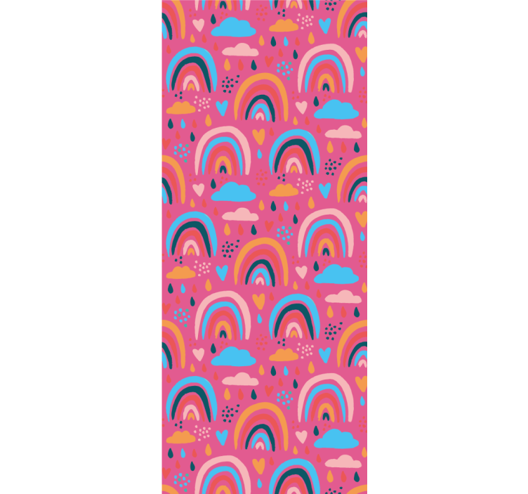 Store enrouleur pour chambre enfant motifs arc-en-ciel - TenStickers