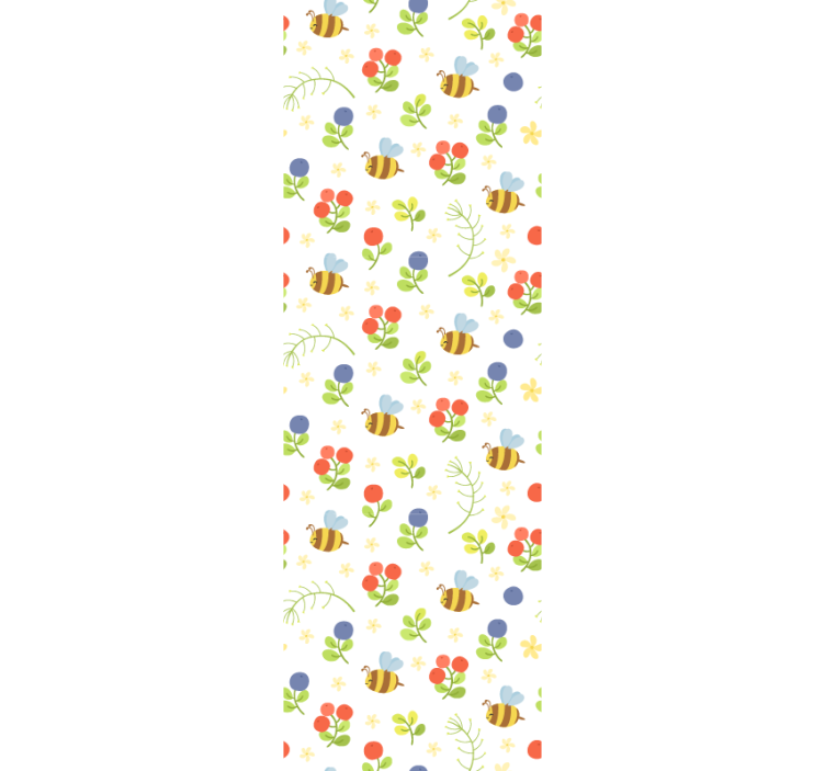 Store enrouleur pour chambre enfant motif jardin d'abeilles - TenStickers