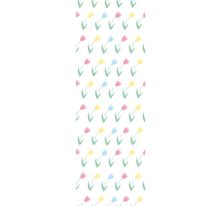 Store enrouleur pour chambre enfant motif tulipes colorées - TenStickers