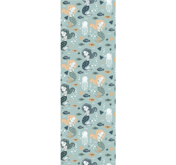 Store enrouleur pour chambre enfant motif sirène magique - TenStickers