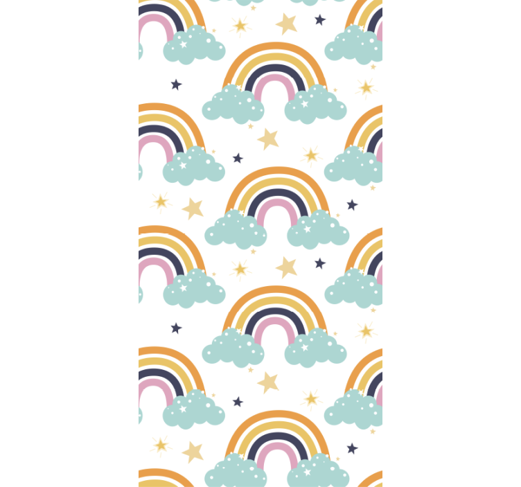 Store enrouleur pour chambre enfant motifs arc-en-ciel - TenStickers