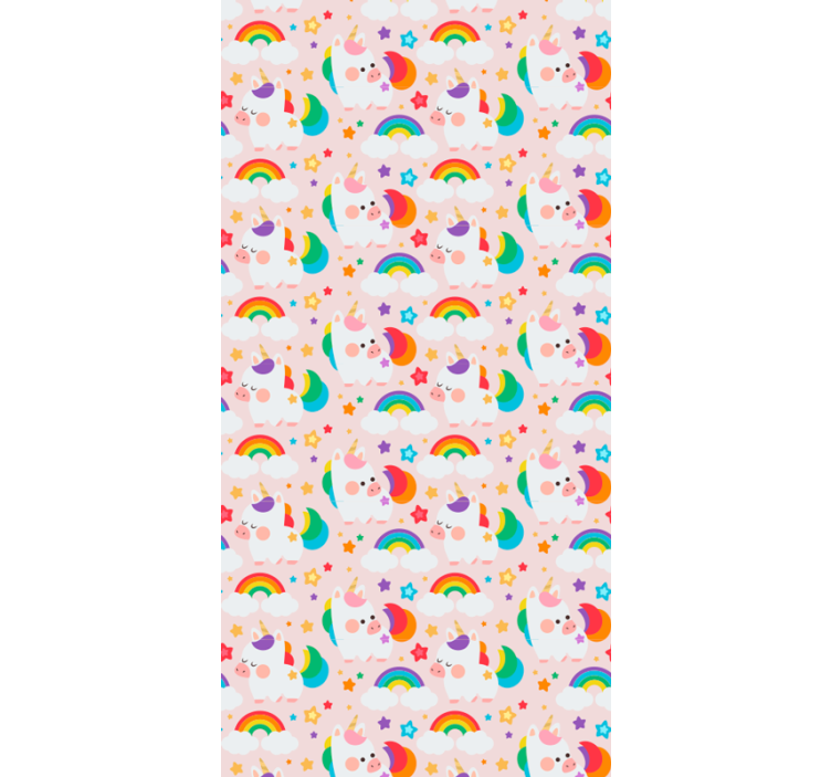 Store enrouleur pour chambre enfant chevaux colorés - TenStickers