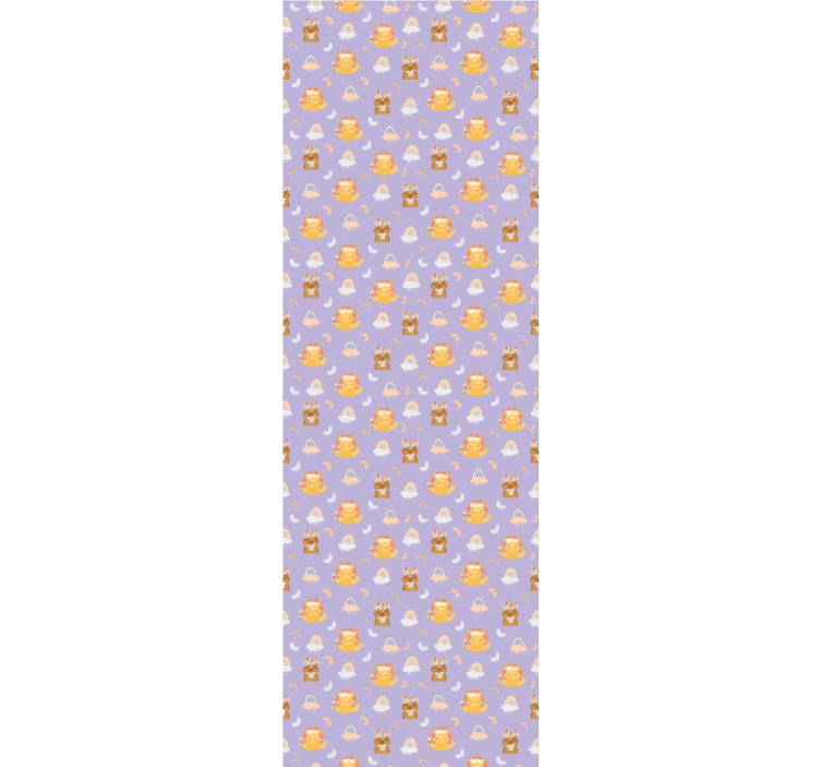 Store enrouleur pour chambre enfant animaux et arcs-en-ciel - TenStickers