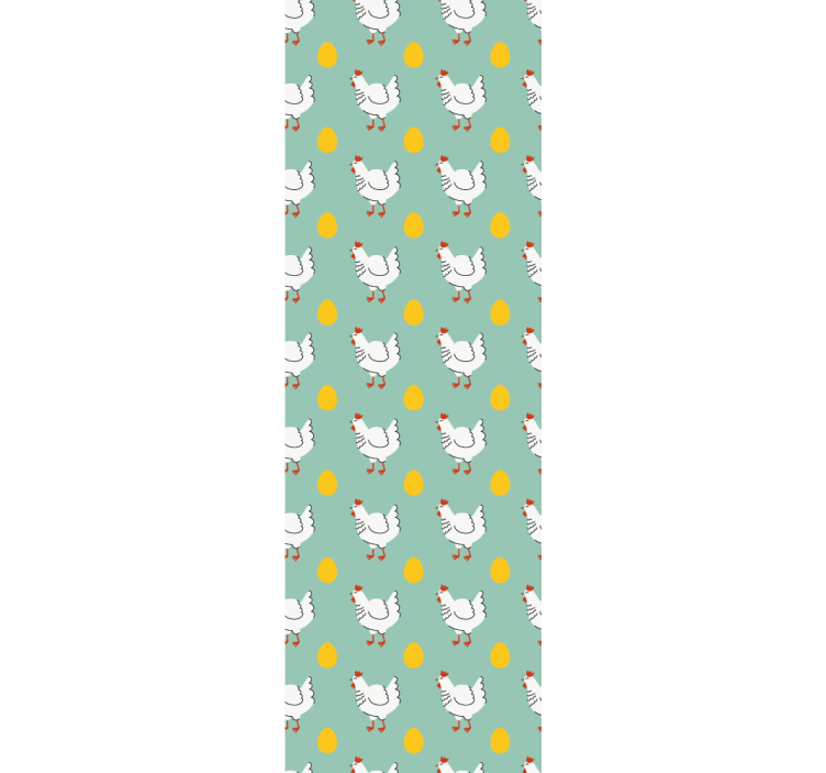 Store enrouleur pour chambre enfant poussin blanc fond bleu - TenStickers