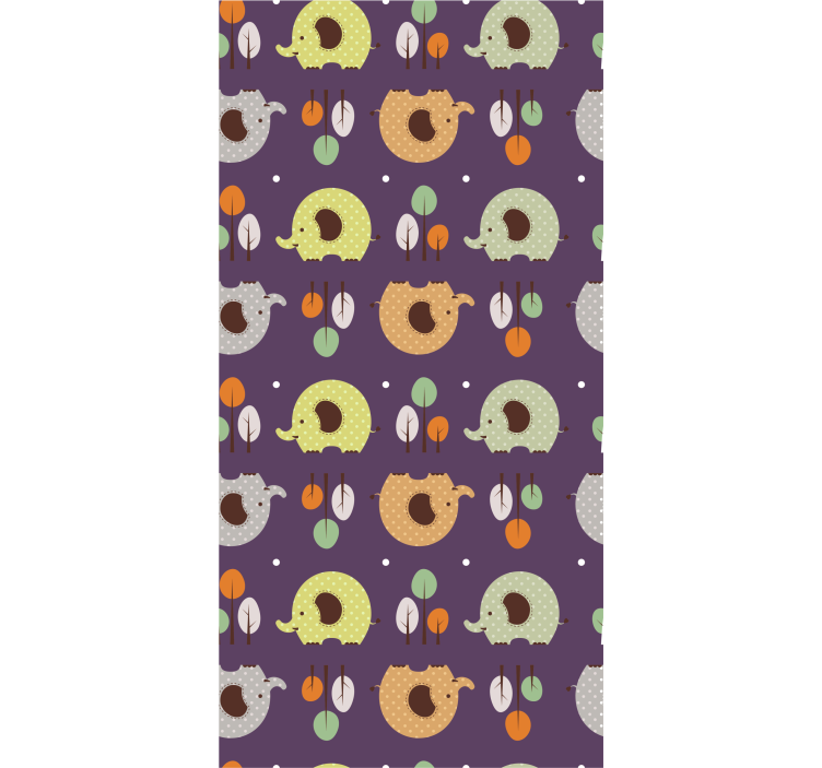 Store enrouleur pour chambre enfant éléphant d'automne - TenStickers