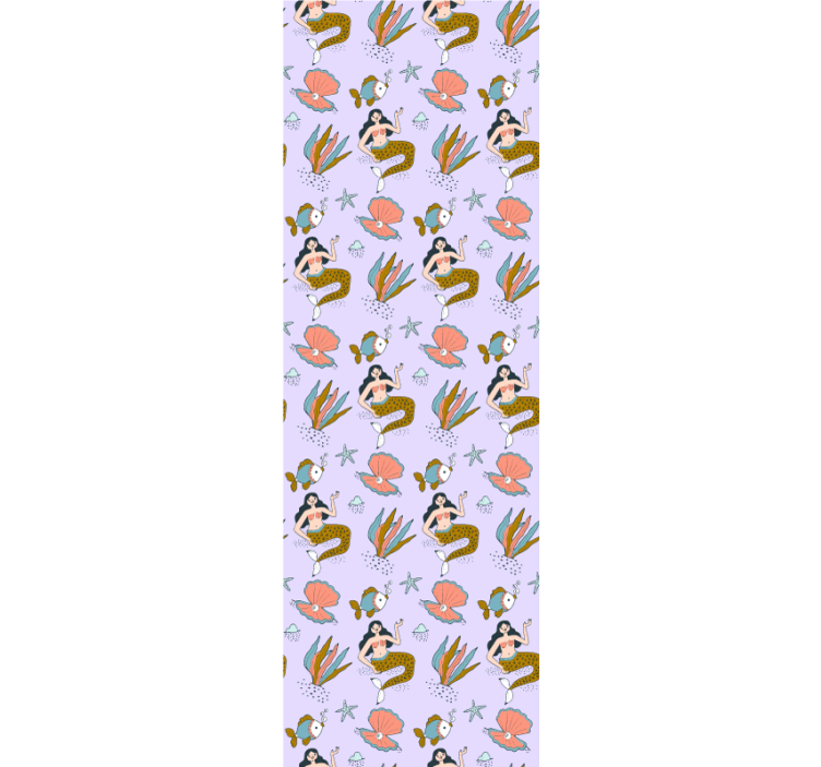 Store enrouleur pour chambre enfant sirènes et coquillages - TenStickers