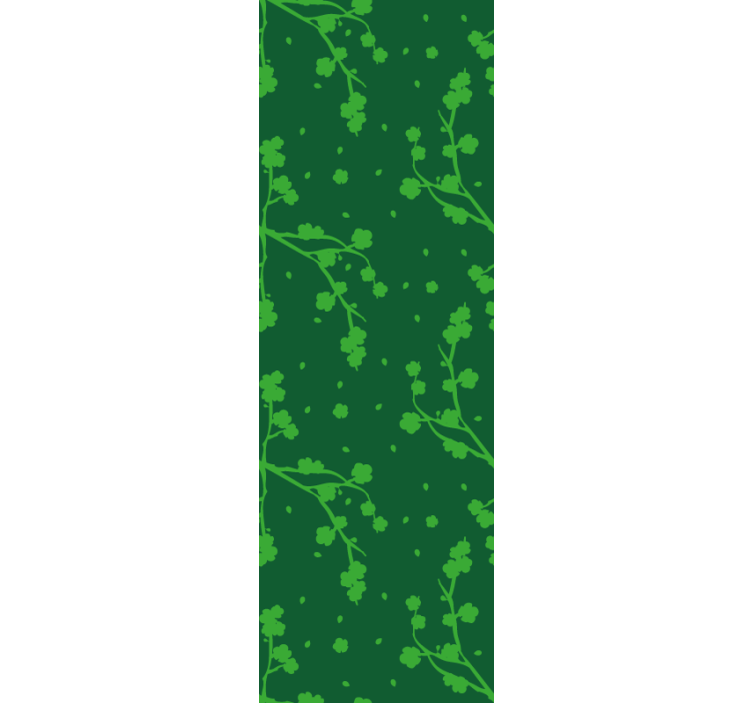 Store enrouleur pour chambre enfant arbres coréens verts - TenStickers