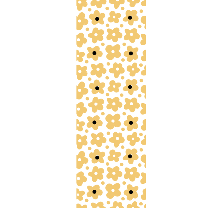Store enrouleur pour chambre enfant motif fleurs jaunes - TenStickers