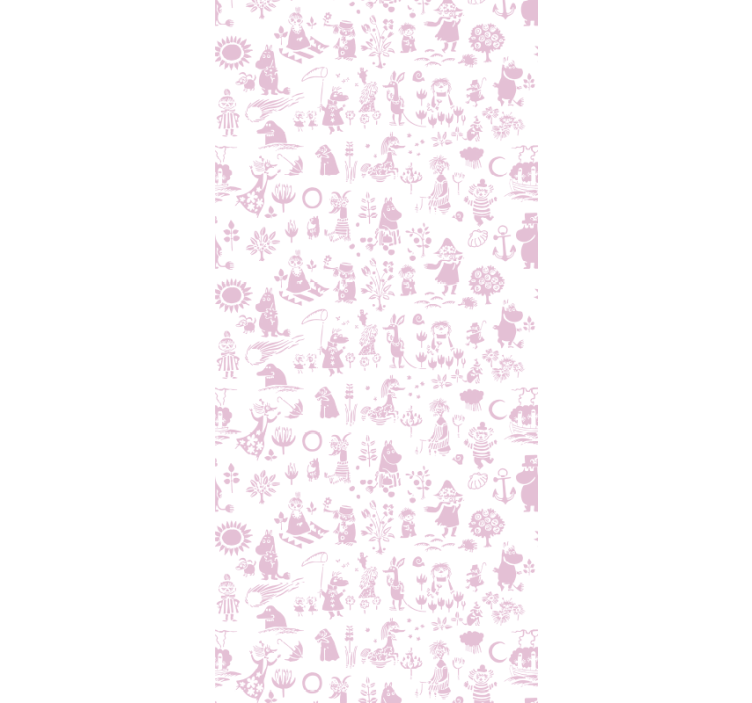 Store enrouleur pour chambre enfant moomin rose complet - TenStickers