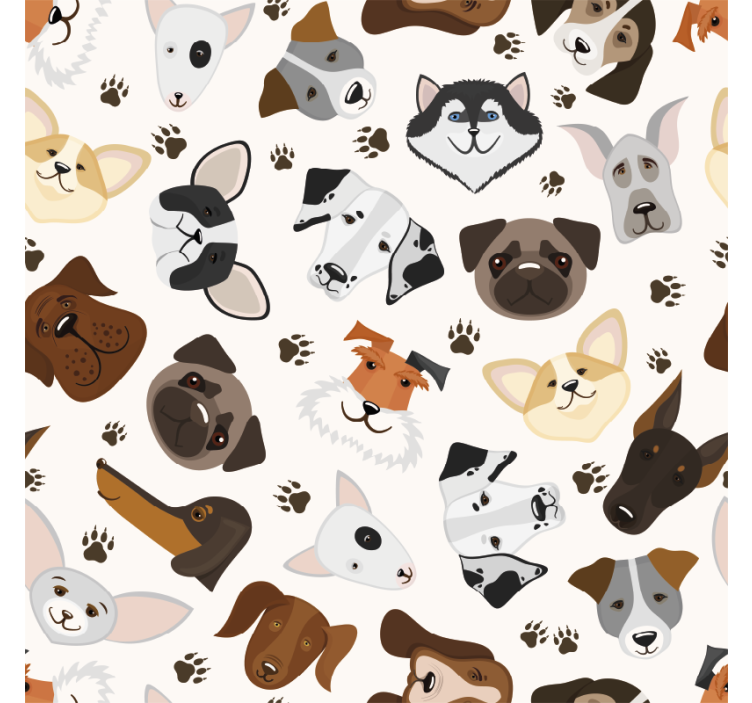 Store enrouleur pour chambre enfant motif chiots mignons - TenStickers