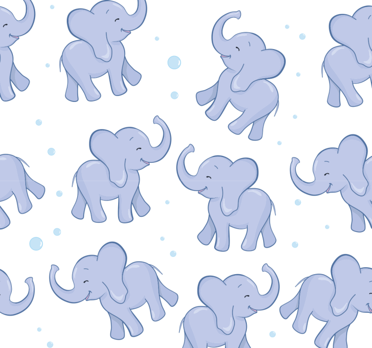 Store enrouleur pour chambre enfant éléphant et bulles - TenStickers