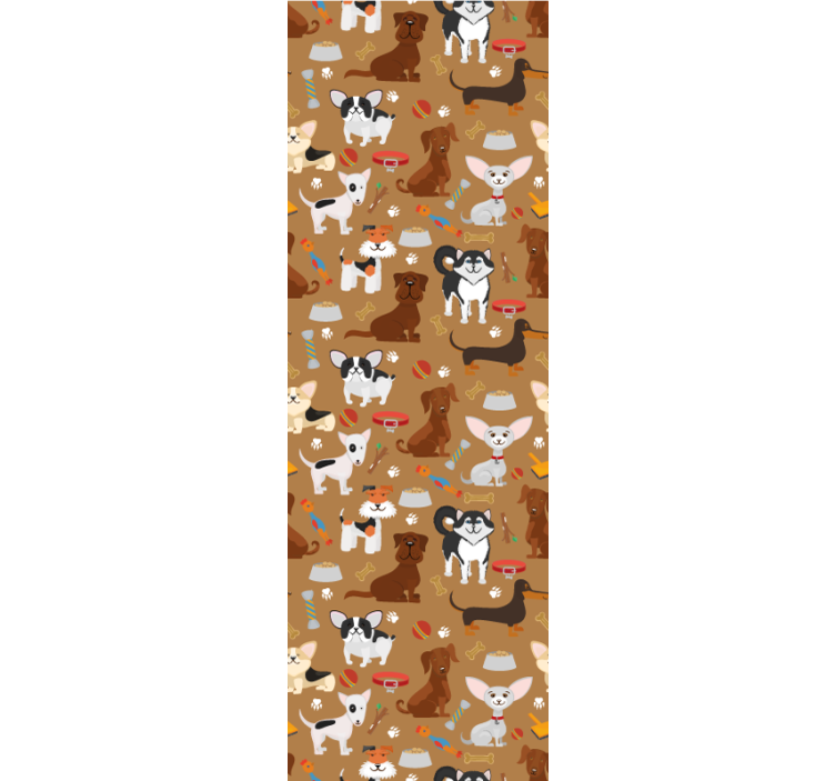 Store enrouleur pour chambre enfant motifs chiens mignons - TenStickers