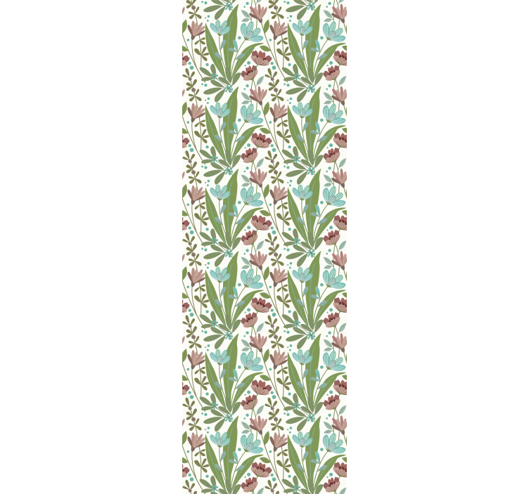 Store enrouleur bureaux style floral vintage - TenStickers