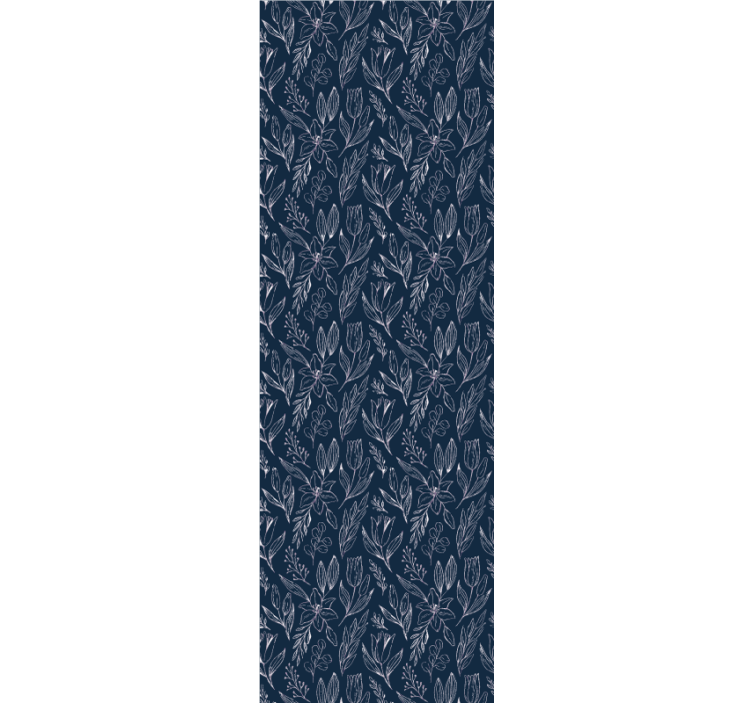 Store enrouleur bureaux motif floral lys seamless - TenStickers
