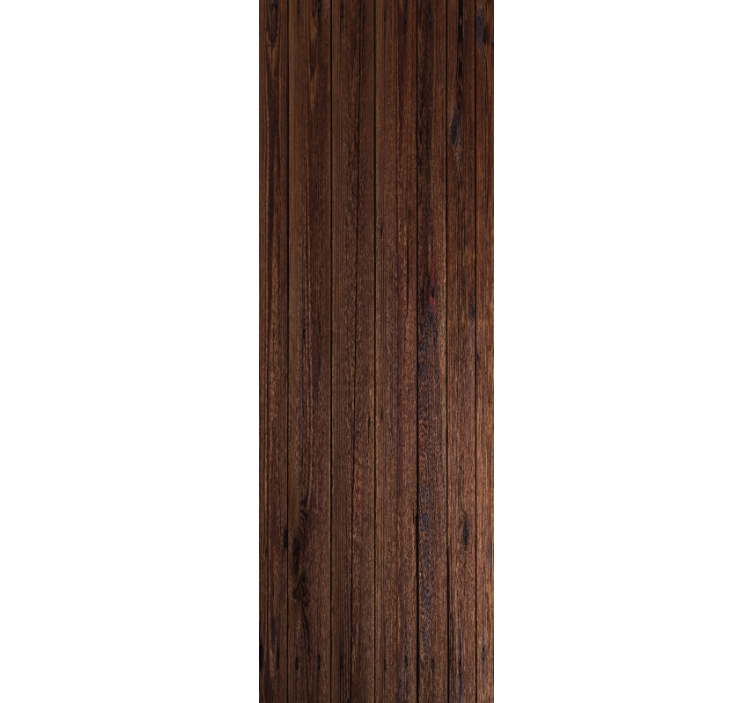 Store enrouleur bureaux en planches en bois rustiques marron - TenStickers