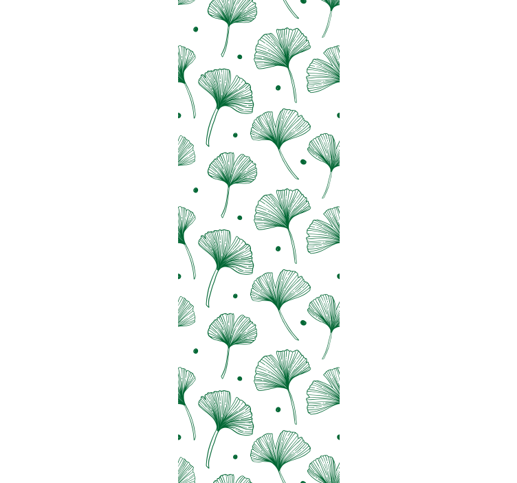 Store enrouleur bureaux feuilles vertes de ginkgo - TenStickers