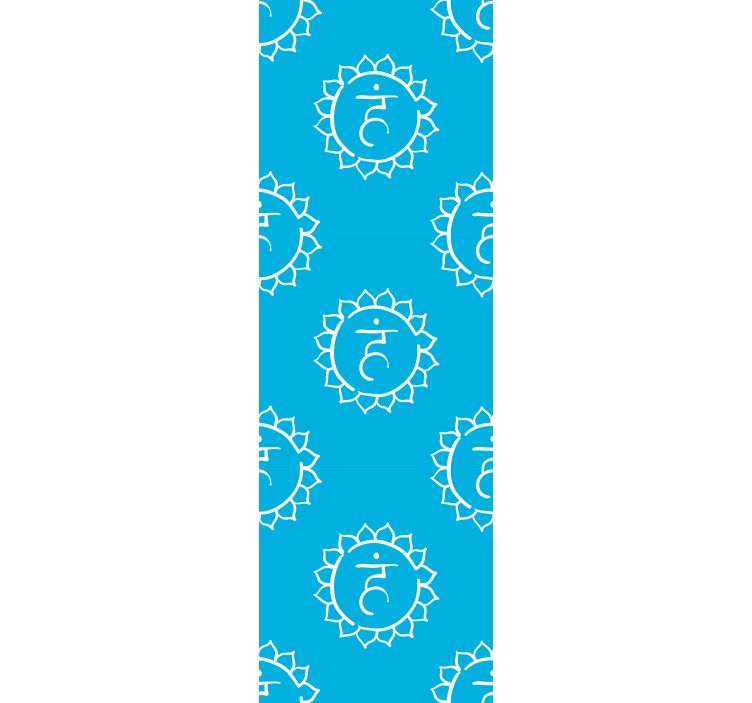 Store enrouleur bureaux symbole du chakra de la gorge - TenStickers