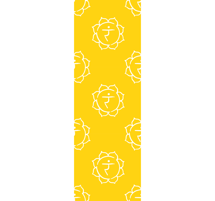 Store enrouleur bureaux symbole du chakra solaire - TenStickers