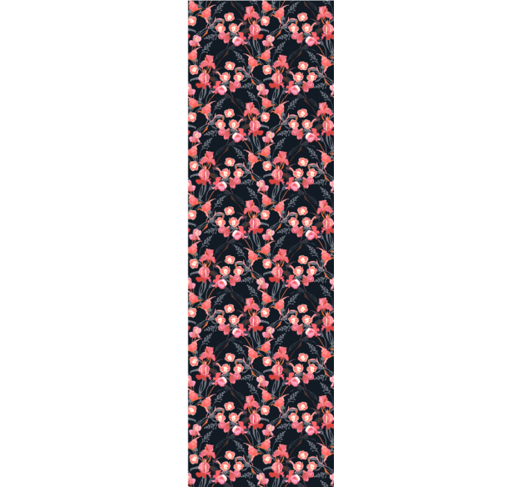 Store enrouleur bureaux fleurs roses fragiles - TenStickers