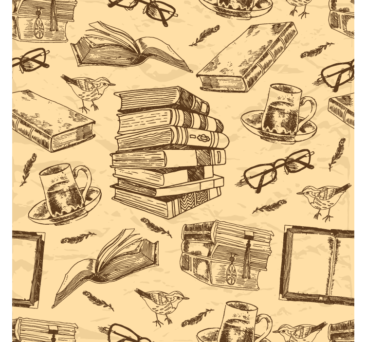 Store enrouleur bureaux bibliothèque ancienne - TenStickers