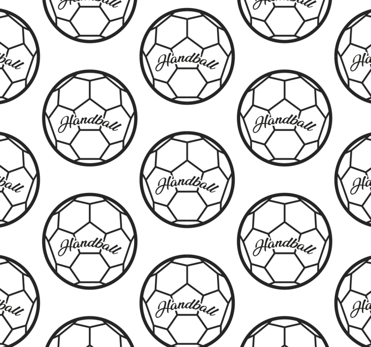 Store enrouleur pour chambre ado motif handball - TenStickers
