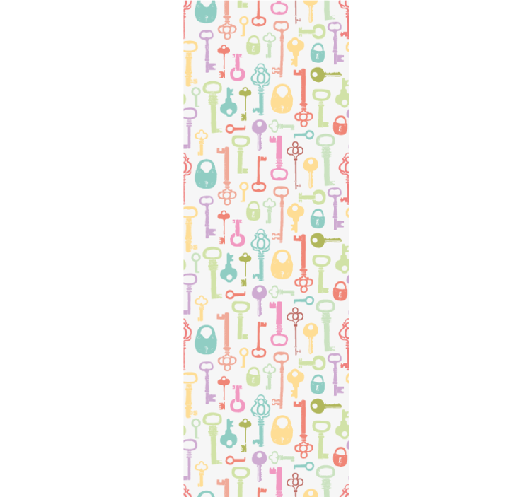 Store enrouleur pour chambre ado motif clé - TenStickers
