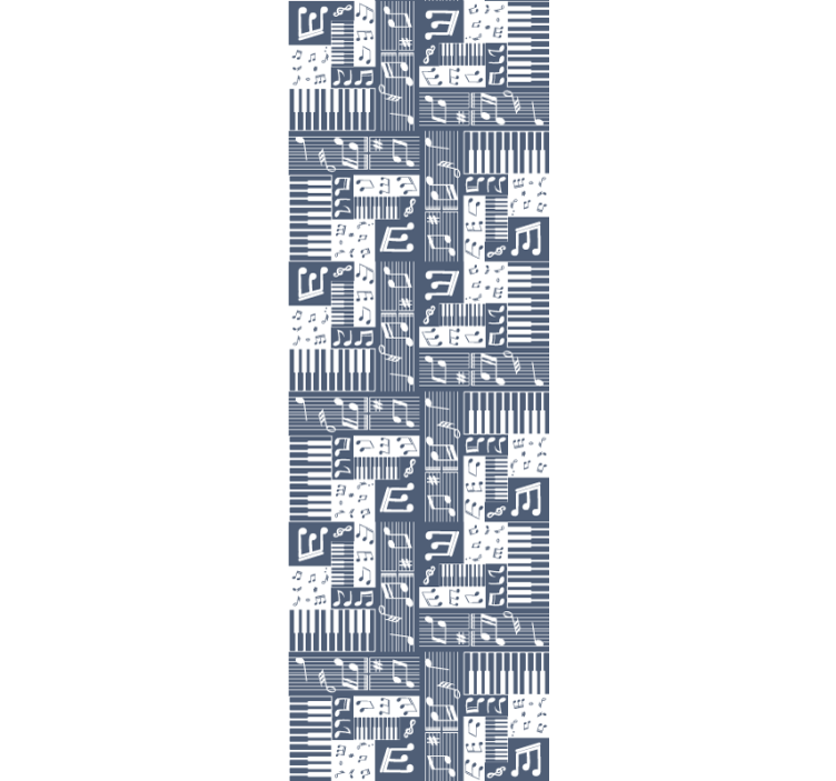 Store enrouleur pour chambre ado piano musical - TenStickers