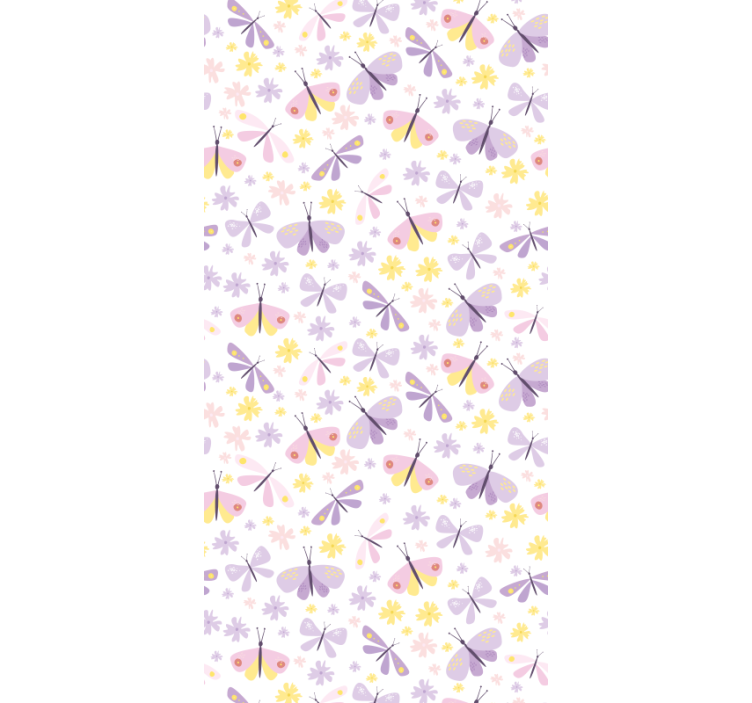 Store enrouleur pour chambre ado motif papillon violet - TenStickers
