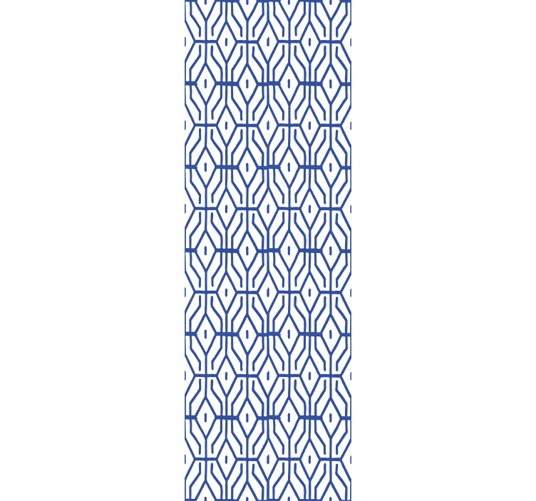 Store enrouleur pour chambre ado motif linéaire bleu - TenStickers