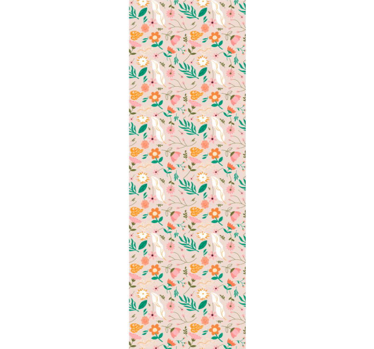 Store enrouleur pour chambre ado motif fleurs pastel - TenStickers