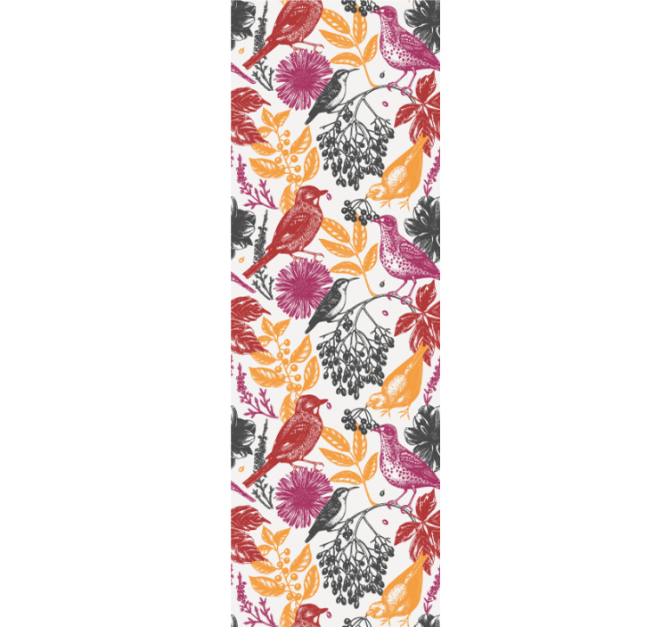 Store enrouleur pour chambre ado motif fleurs sauvages - TenStickers