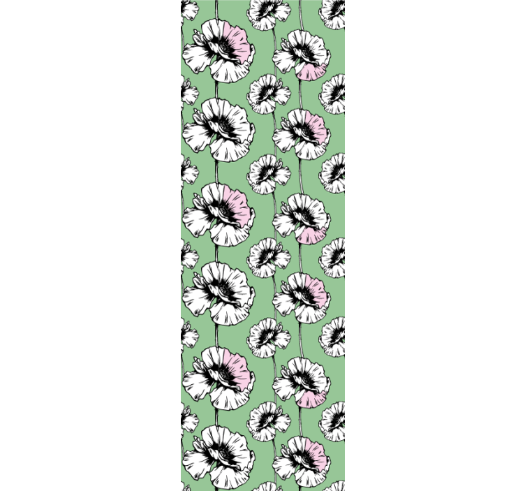 Store enrouleur pour chambre ado motif fleurs sauvages - TenStickers
