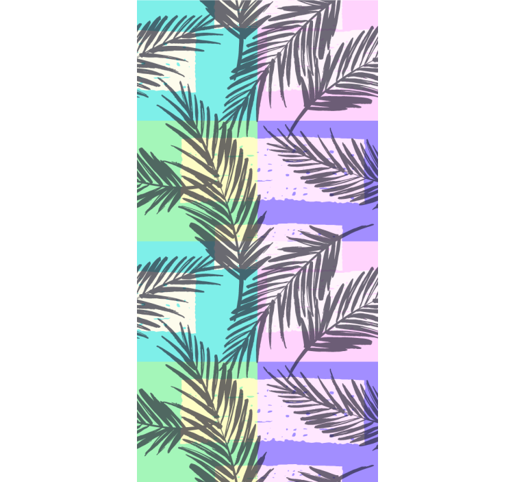 Store enrouleur pour chambre ado motif tropical palmiers - TenStickers