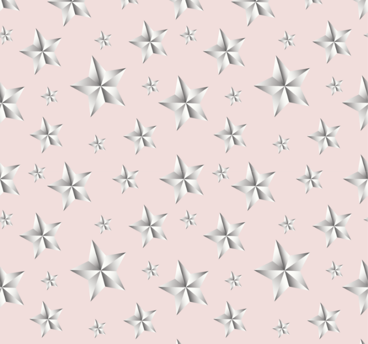 Store enrouleur pour chambre ado étoiles blanches fond rose - TenStickers