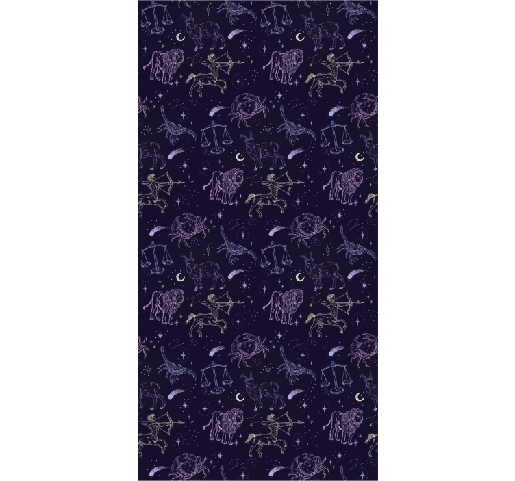 Store enrouleur pour chambre ado motif constellation - TenStickers