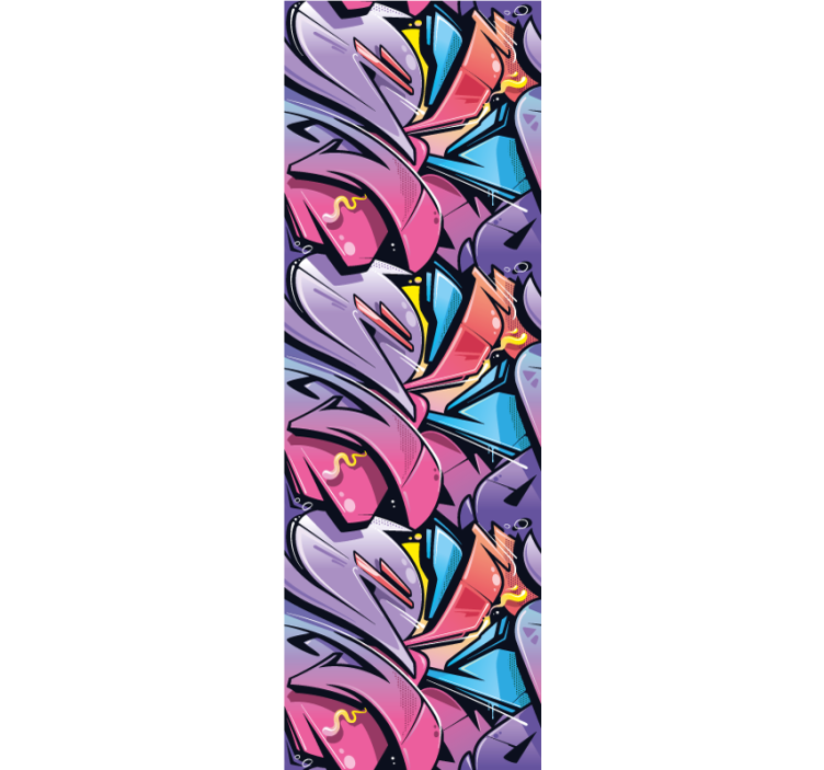 Store enrouleur pour chambre ado graffiti réaliste - TenStickers