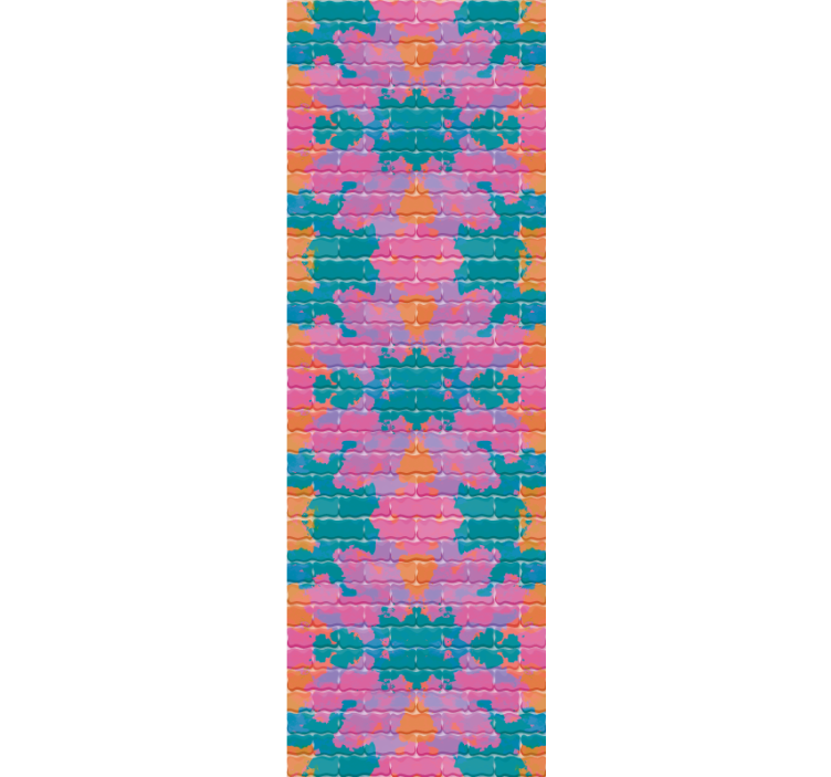 Store enrouleur pour chambre ado mur en brique graffiti - TenStickers