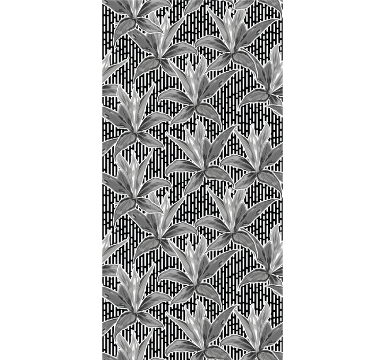 Store enrouleur pour chambre ado motif floral feuilles - TenStickers