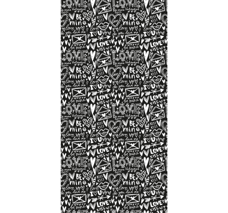 Store enrouleur pour chambre ado graffiti cœur amoureux - TenStickers