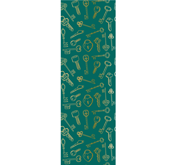 Store enrouleur pour chambre ado clés et serrures - TenStickers