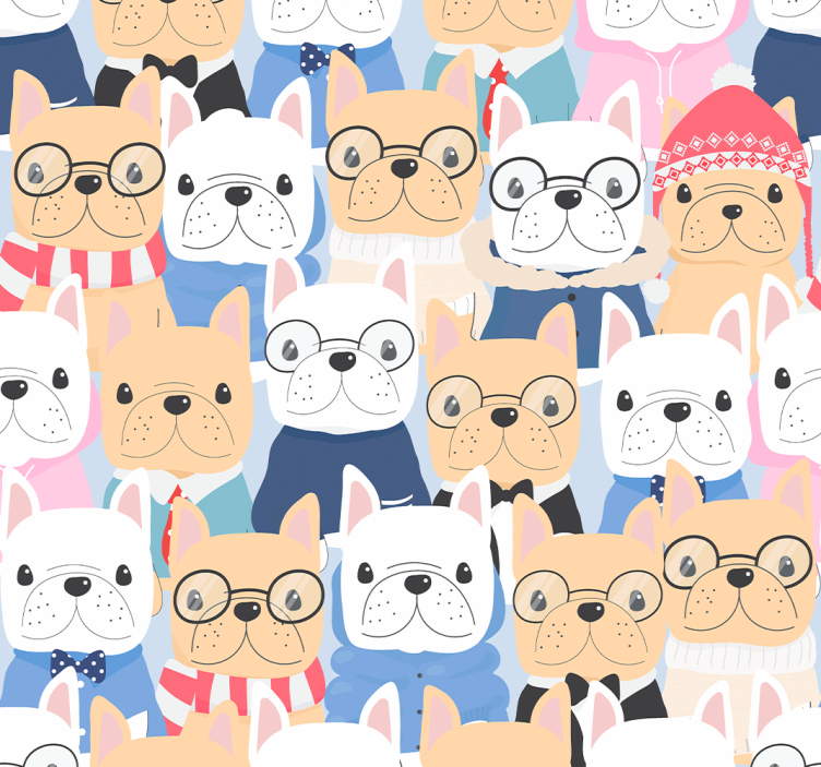 Store enrouleur pour chambre ado chiots mignons - TenStickers