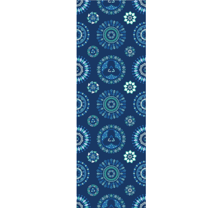 Store enrouleur pour chambre ado motif abstrait bleu - TenStickers