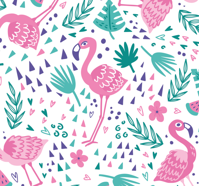 Store enrouleur pour chambre ado motif flamant rose - TenStickers
