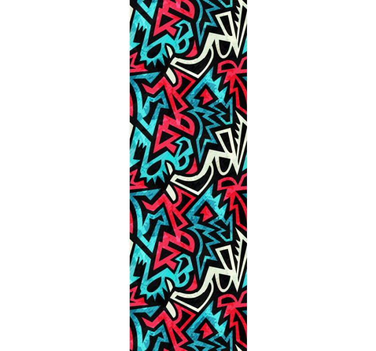 Store enrouleur pour chambre ado motif urbain peint - TenStickers
